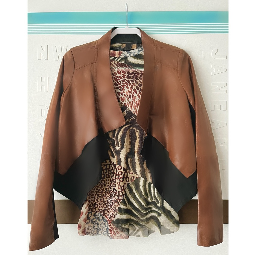 Animal Print sheer top